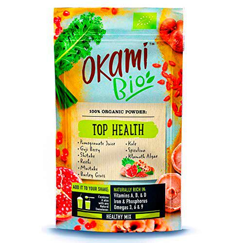 Okami Bio&quot;Top Health&quot; Superfood Powder Mix 150gr | Mezcla orgánica de Zumo de granada