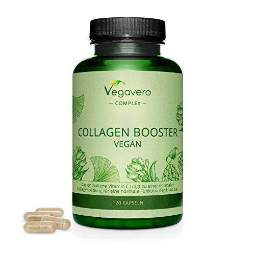 Colágeno Vegano Complex Vegavero® | Con Ginkgo Biloba &amp; Ginseng |Regenerador Cartílago | Articulaciones y Huesos | Sin Aditivos | Con L-Prolina + L-Lisina | 120 Cápsulas | Vegan