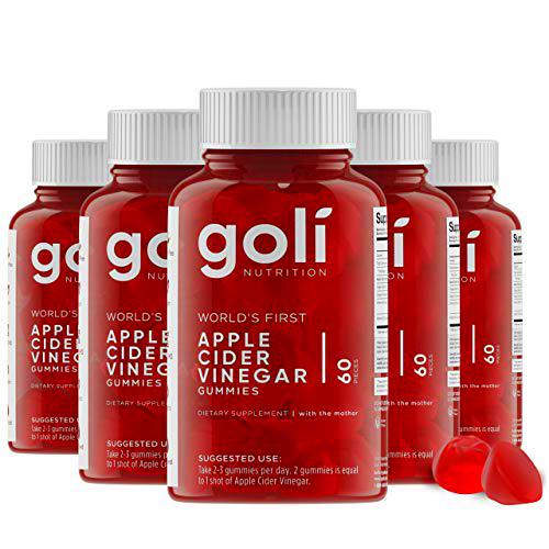 Goli Nutrition Inc. Vitaminas gomosas de vinagre de sidra de manzana (60 unidades