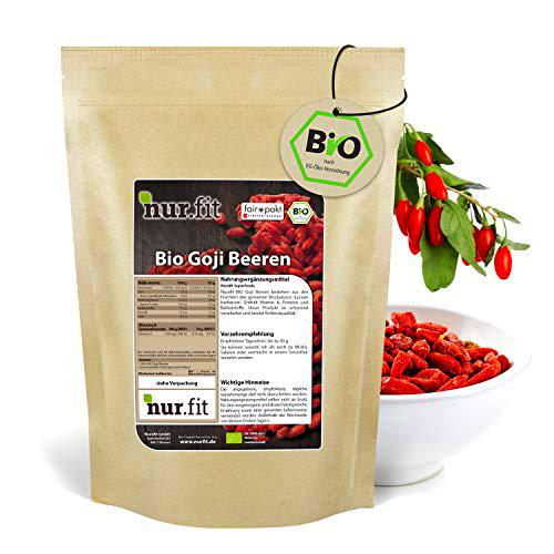 nur.fit by Nurafit Bayas de goji ecológicas 500g - Bayas de goji orgánicas