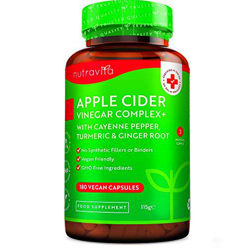 Complejo de vinagre de sidra de manzana - 180 cápsulas veganas