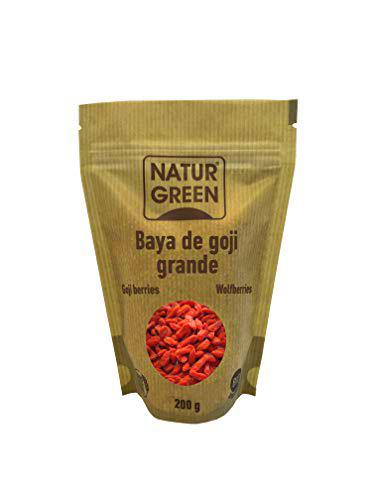 NaturGreen Bayas de goji deshidratadas - Pack de 2 unidades de 200 gr