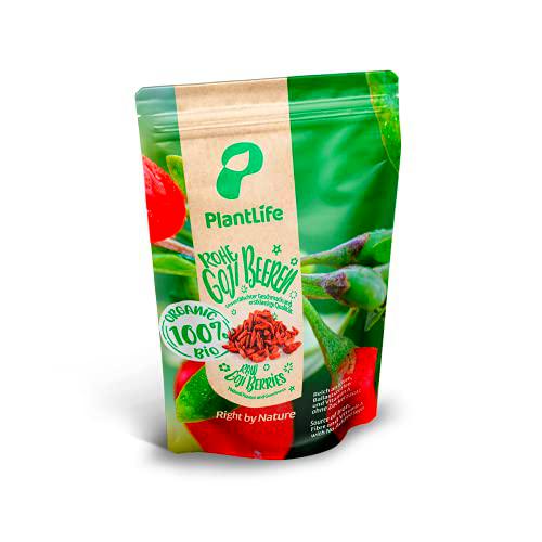 PlantLife Bayas de goji BÍO 500g - bayas crudas muy grandes