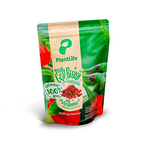 PlantLife Bayas de goji BÍO 10x500g - bayas crudas muy grandes