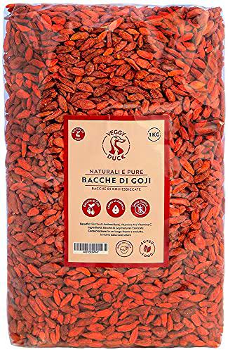 Veggy Duck - Bayas de Goji Naturales (1Kg) - Bayas Secas | Ricas en Antioxidantes