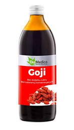 Jugo Goji 100% 500ml / Sok z Jagód Goji 100% 500ml EkaMedica