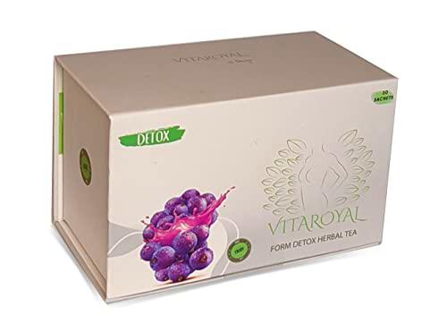 Vitaroyal Té Detox con saúco, té Slimmimg, 30 sobres