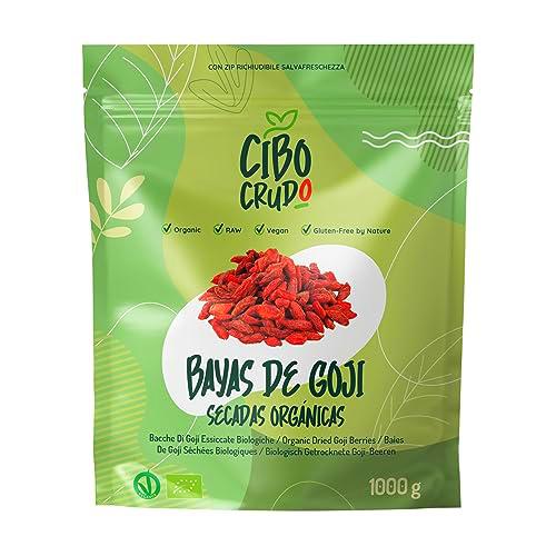 Bayas de Goji Ecológicas - 1 Kg. Bayas de Goji Secadas al Sol sin Aditivos ni Azufre