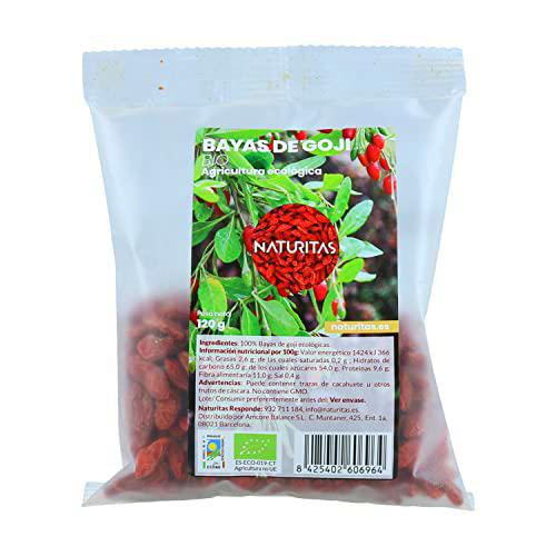 Bayas de Goji 120 g bio Naturitas Essentials | Alto conenido en vitaminas y nutrientes | Sin GMO