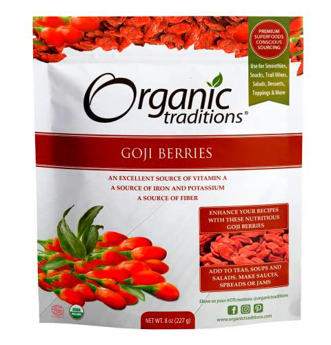 Organic Traditions Bayas de Goji secas - 8 oz