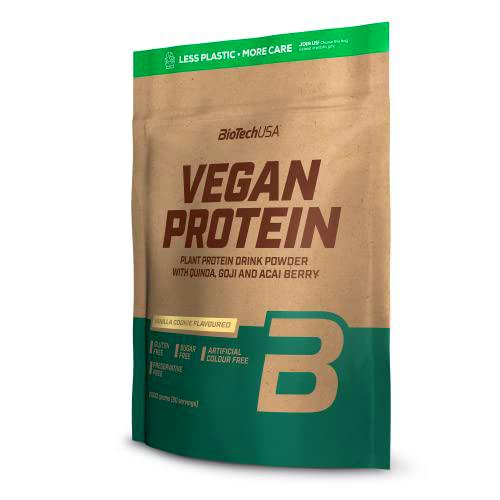 BioTechUSA Vegan Protein | Batido a base de arroz y guisantes con superalimentos y aminoácidos | Sin azúcar