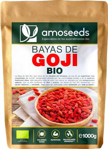 Bayas de Goji BIO | Sin Azúcares Añadidos, 100% Orgánicas | Bayas deshidratadas | Primera Calidad