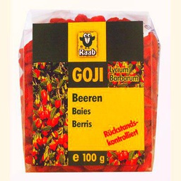 Bayas de Goji, 100 g - sin restos - de bayas de Goji, séchés