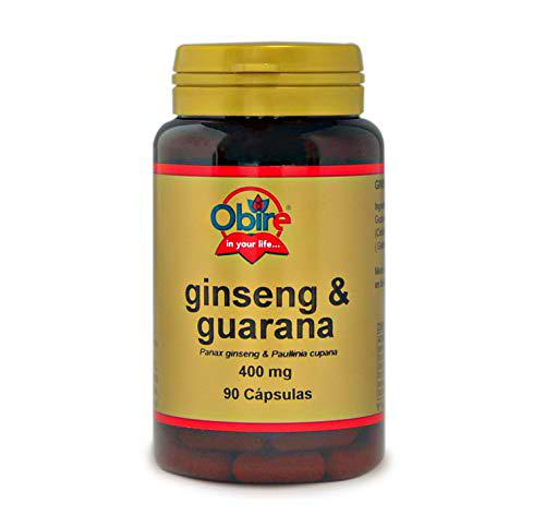 Ginseng &amp; guarana 400 mg. 90 capsulas